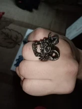 Anillo de acero inoxidable gótico Vintage para hombre, anillo de calavera para hombre, anillo con grabado de motocicleta, accesorios de joyería