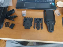 Correa de banda para pierna táctica QLS 19 22, adaptador de cartuchera para pistola Safa Glock 17 Beretta M9, cinturón de cintura para pistola de caza