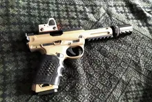 Funda de guante antideslizante para la mayoría de pistolas Glock 17 19, accesorios de caza, pistola táctica, funda de agarre de goma, revista