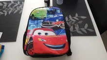 Mochila escolar de Disney 95 Cars para niños, morral pequeño con impresión 3D, para guardería
