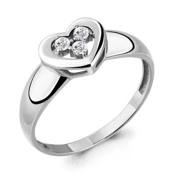 

Ring AQUAMARINE with cubic, silver 925