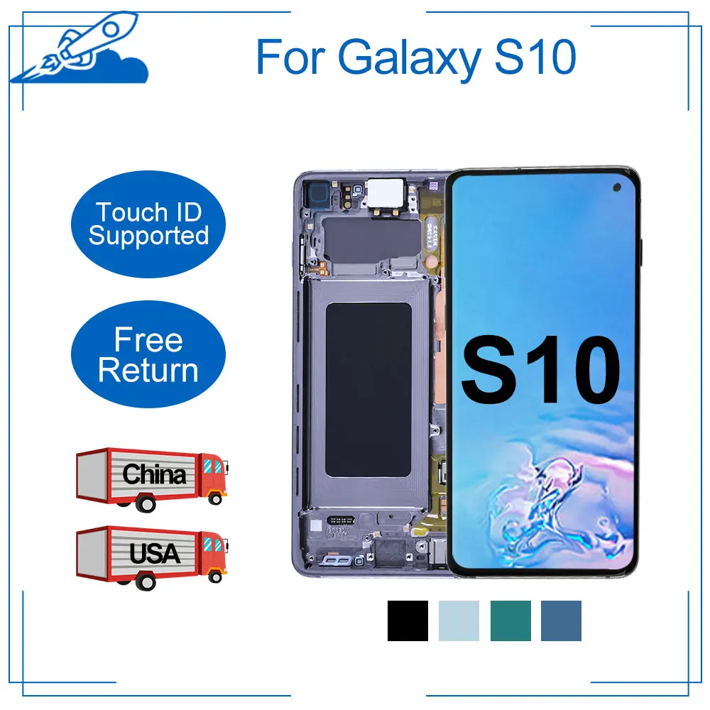 Сменный сенсорный ЖК экран Ori AMOLED дисплей для SAMSUNG S10 S10|Экраны мобильных