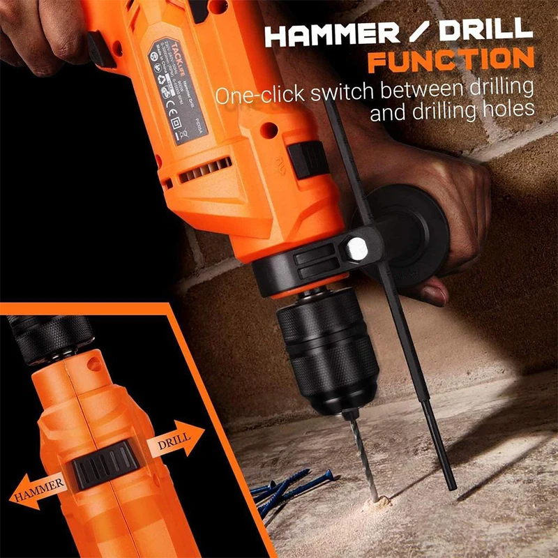 Tacklife Pid05a 900w Hammer Drill 7 