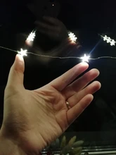 Fairy-Lights Battery-Operated Party-Use Copper 60-Star Outdoor LED Xmas Long for Silver-Color