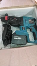 Hammer-Drill Electric-Hammer Cordless Battery--Case Rechargeable Rotary 18V Without