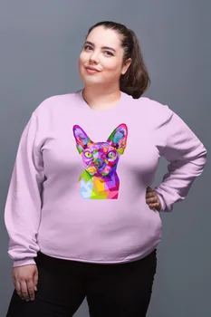 

Angemiel Wear Colorful Pharaoh Cat Pink Women Sweatshirts