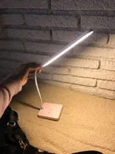 Desk-Lamp Reading-Light Dimmable Eye-Protection Study Usb-Charging Folding Touch-Switch
