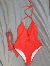 One-Piece Swimsuit Belt-Buckle Monokini Bandage Push-Up Sexy High-Waist Integrated