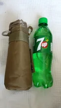 Bolsa de botella de agua para caza, sistema Molle, hervidor, funda cartuchera, acampada, ciclismo, bolsa con cierre de cordón, mochila táctica