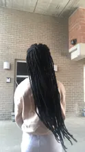 Extensiones de cabello trenzado de ganchillo sintético para mujer, X-TRESS de color marrón degradado, trenzas rastas de imitación suaves y rectas