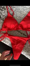 Bañador sexy de mujer, conjunto de bikini brasileño de dos piezas con sujetador de realce, ropa de baño, traje de baño para mujer