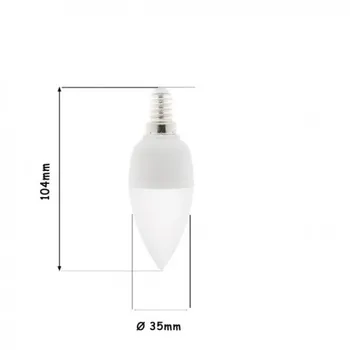 

LED CANDLE BULB E14 C35 5W WARM WHITE