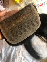 Extensiones de pelo brasileño Remy para mujer, accesorio de cabello humano liso de 10-22 pulgadas con cierre de encaje, Color Natural predespuntado y Base de seda sintética