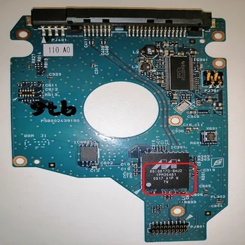 

TOSHIBA MK5055GSX HDD2H21 F VL01 S 88i8817D G002439A PCB Number