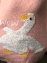 Suéter de punto suelto con estampado de ganso y dibujos animados para mujer, jersey de talla grande, moda informal coreana, cuello redondo, manga larga, Jersey de gran tamaño tirar