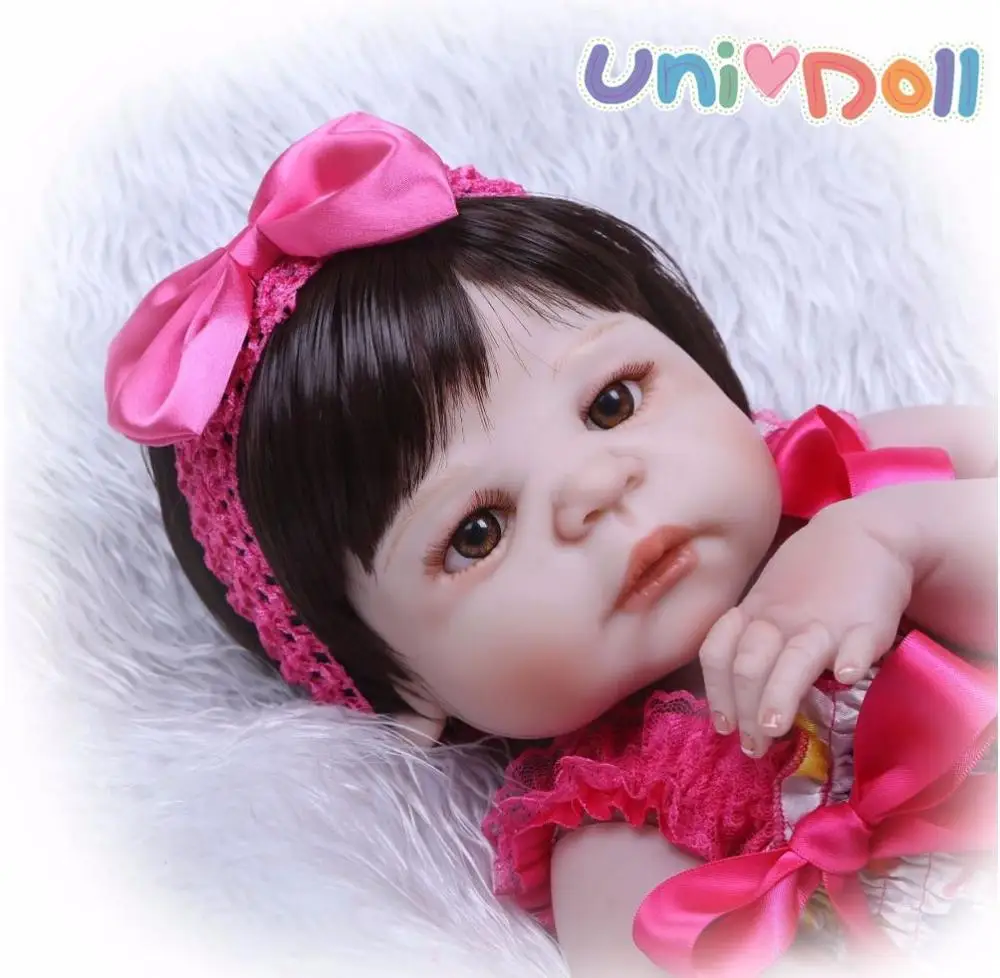 Unidoll baby reborn 22in vynil Реалистичная кукла reborn для девочек, реалистичные детские вечерние, летние, bebe reborn vinil, силиконовые