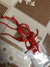 Venta al por mayor, 10 unidades/lote, pulsera de cuerda hecha a mano con hilo rojo de la suerte, rojo y verde para hombres y mujeres, joyería para parejas