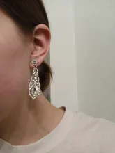 Long-Earrings Bride Crystal-Alloy Miallo Women Wedding Fashion Austrian for Big