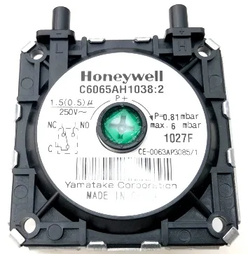 HONEYWELL-presión de aire 1038 - P 0,81 MAX 6 MBAR