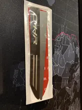 Para Toyota C-HR 2010, 2013-2020 etiqueta lateral de placa de hoja a fuerza de lado viento coche de acero inoxidable 304 de la etiqueta engomada