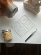 Molde de resina Epoxy de cristal para pendientes, molde de silicona para manualidades, artesanías, herramientas de fabricación de joyas