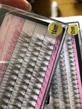Pestañas de racimo de 60 clústeres/caja, pestañas de extensión de pestañas individuales gruesas bunches maquillaje profesional pestañas postizas
