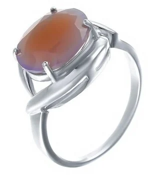 

Jay VI ring with 1 agate of silver