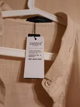 Tunic Tops Shirts Cardigan Linen Lapel Long-Sleeve ZANZEA Vintage Plus-Size Casual Cotton