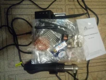 Estación de soldadura de pistola de aire caliente digital ESD, 800W, 2 en 1, 220v, para Estación de reparación SMD, actualización 8586