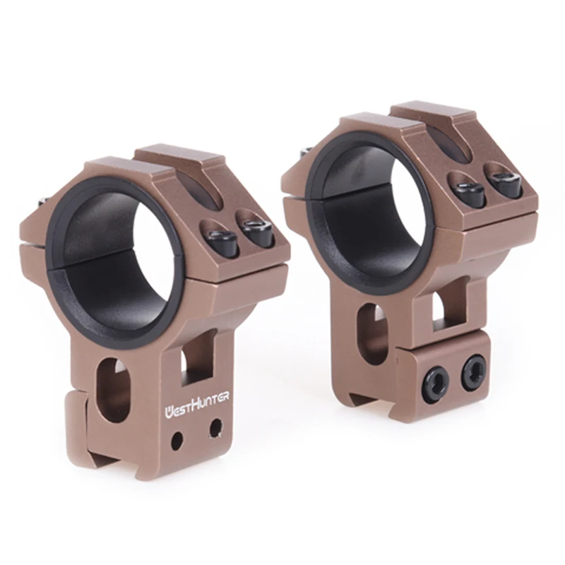WESTHUNTER High Profile 11mm Dovetail Rail Mount 1inch/25.4mm 30mm Riflescope Ring Hunting Accessories Sight Mount Shooting rifle scope mount rifle scope mount ring scope mount adapter picatinny rail accessories rail adapter rifle scope throw lever
