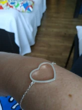 Pulseras de acero inoxidable para mujer, brazalete de cadena ajustable, mapa del mundo Simple, brazaletes de huella de corazón, regalo de amistad