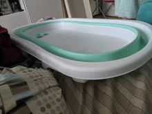 Bañera plegable grande para bebé, Cubo de baño portátil, base antideslizante, bañeras de baño portátiles para bebés recién nacidos, bañera antideslizante para niños