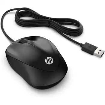 

Wired mouse hp 1000-optical-1200dpi-scroll + 3 buttons-usb cord 1.5m-Black color