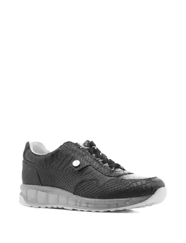 

ILVi-Genuine Leather Handmade Renalda Men's Sneaker Black Crocodile Men Shoes 2020 Spring Summer (Made in Turkey)