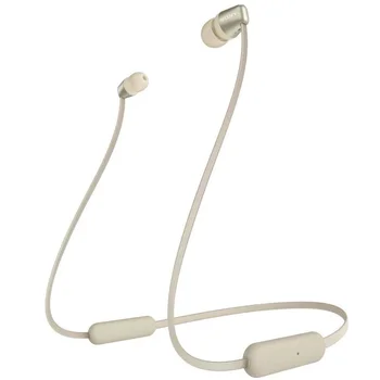 

Sony WI-C310-wireless headphones ear (15 h battery, Resistencia IPX5, Neckband design design, Manos, beige)