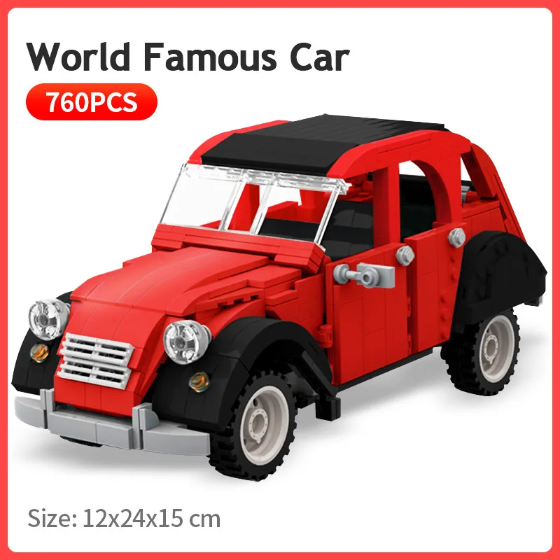 

World Famous Brand Car Building Blocks MOC Technic Assemable Vehicle Model Collection Kids DIY Bricks Educational Toys Xmas Gift