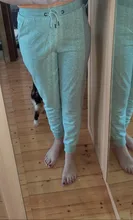 Sports-Trousers Long-Pants Black Women Female Lady Casual MOINWATER Terry MP2002 Gery