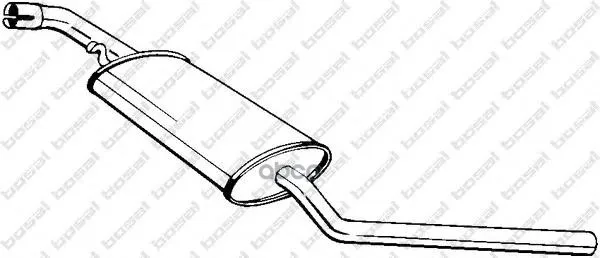 Основной Глушитель Vw T4 2.5tdi 96-03 Bosal арт. 281475