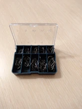 Fishing-Hooks-Set Sea-Tackle Pet-Accessories Carbon-Steel 100pcs/Box Barbed-Carp 10-Sizes