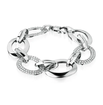 

Silver Bracelet with cubic zirconia sunlight sample 925