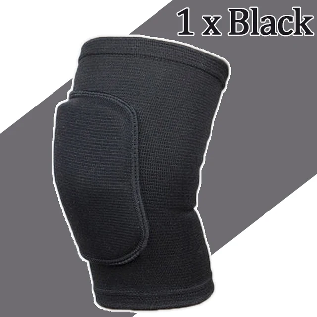 Sports Compression Knee Pads Elastic Knee Protector Thickened Sponge Knees Brace Support for Dancing Workout Training 1pc Black