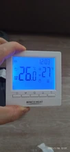 Regulador de temperatura de calefacción de caldera de Gas programable, termostato de batería AA con bloqueo de Chico, Control manual