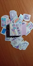 Lote de 50 unidades de pegatinas de papel Kawaii, Set de plantas suculentas, Planeta, ballena, unicornio, pegatinas decorativas para álbum de recortes, planificador