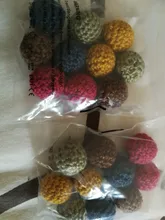 Lets Make-mordedor de madera de 16mm, cuentas de ganchillo, cuentas artesanales de madera para cadena de chupete, cuentas de sonajero para bebé, mordedor para bebé, 20 Uds.