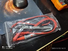 Cleqee P1502 2 uds multímetro sondas reemplazable agujas sonda Universal de prueba para multímetro Digital Cable de antena de Cable 1M