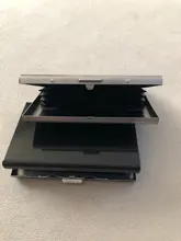 Porta tarjeta de crédito a prueba de agua para hombre, funda de acero inoxidable con bloqueo RFID, AIC88