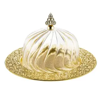 

Turkish Decorativ2 Pieces Stylish presentation with Lantern lid Easy cleaning Modern presentation with chocolate delight cooki