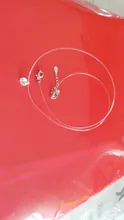 Collar de hilo de pescar transparente de plata 925, colgante de circonita transparente, Gargantilla brillante, joyería para mujer