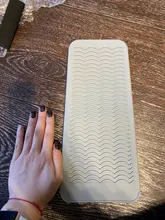 Bolsa de esterilla de viaje resistente al calor de silicona para rizar el cabello, plancha de pelo, herramienta de estilismo de cabello de hierro plano antideslizante multifunción