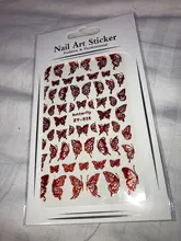 Foils Decorations Adhesive-Sliders Wraps Nail-Transfer-Decals Holographic Butterfly Colorful